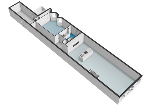 Plattegrond - Prinsengracht 1033G, 1017 KP Amsterdam - Prinsengracht 1033-G - Amsterdam - Tweede verdieping - 3D  _2.jpg